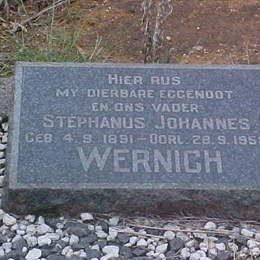 WERNICH Stephanus Johannes 1891-1952