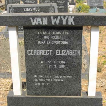 WYK Gerbregt Elizabeth, van 1904-1980