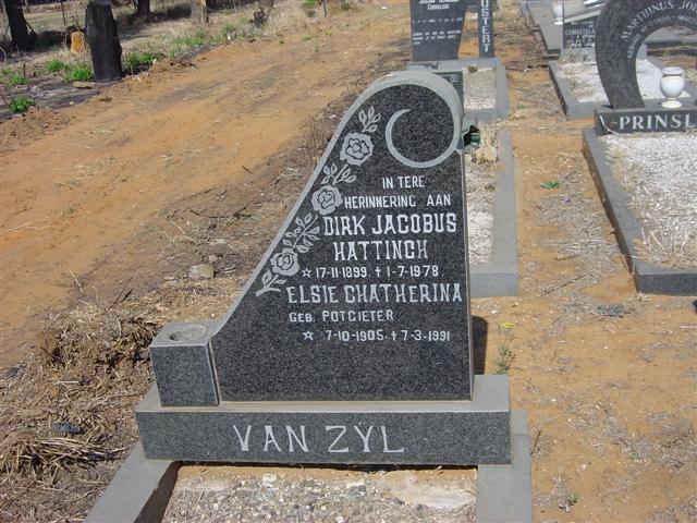 ZYL Dirk Jacobus Hattingh, van 1899-1978 &amp; Elsie Chatherina POTGIETER 1908-1991