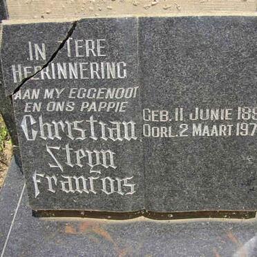 ? Christiaan Steyn Francois 1894-1970