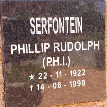 SERFONTEIN Phillip Rudolph 1922-1999