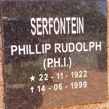 SERFONTEIN Phillip Rudolph 1922-1999