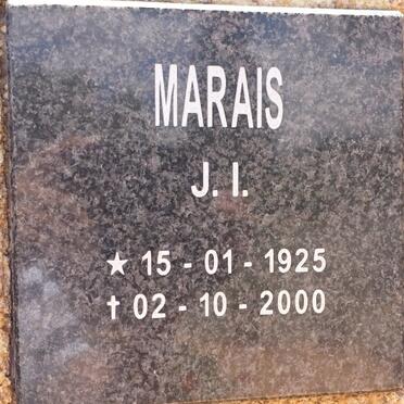 MARAIS J.I. 1925-2000