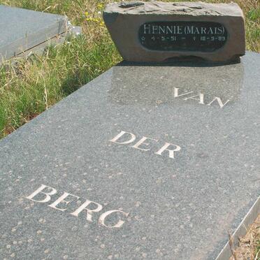 BERG Hennie, van den 1951-1989