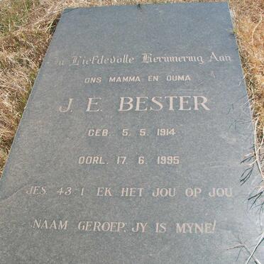 BESTER J.E. 1914-1945