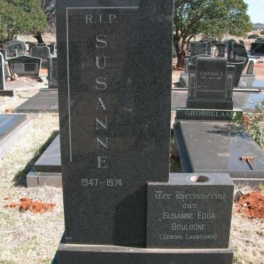 BOULOGNE Susanne Edua nee LAUBSCHER 1947-1974