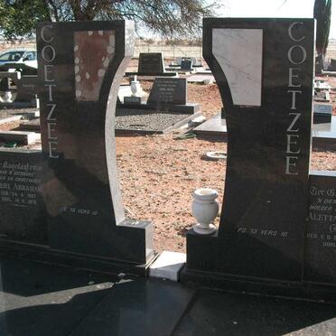 COETZEE Gert Abraham 1907-1979 &amp; Aletta Gertruida V.D.SCHYFF 1918-1979