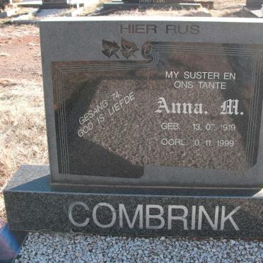 COMBRINK Anna M. 1919-1999
