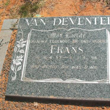 DEVENTER Frans, van 1953-1994