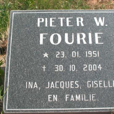FOURIE Pieter W. 1951-2004