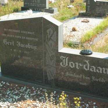 JORDAAN Gert Jacobus 1917-1990