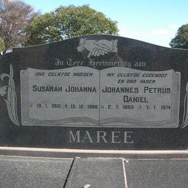 MAREE Johannes Petrus Daniel 1895-1974 &amp; Susarah Johanna 1910-1986
