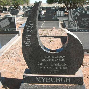 MYBURGH Gert Lambert 1913-1971