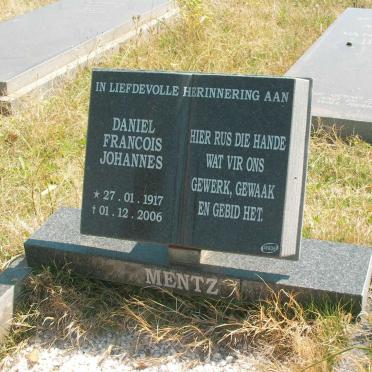 MENTZ Daniel Francois Johannes 1917-2006