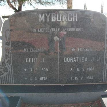 MYBURGH Gert J. 1909-1979 &amp; Dorathea J.J. 1908-1983