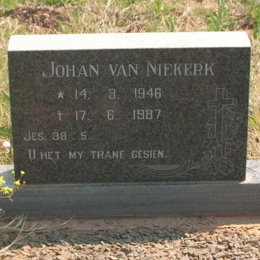 NIEKERK Johan, van 1946-1987