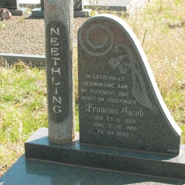 NEETHLING Francois Jacob 1923-1988