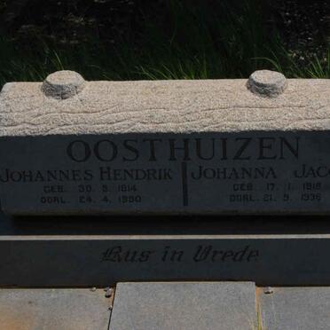 OOSTHUIZEN Johannes Hendrik  1914-1990 &amp; Johanna Jacoba 1915-1996