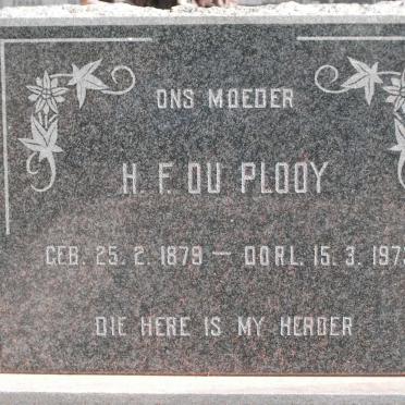 PLOOY H.F., du 1879-1973