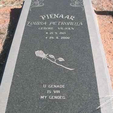PIENAAR Louisa Petronella nee VILJOEN 1921-2000