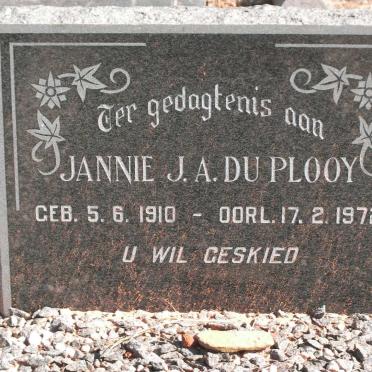 PLOOY J.A., du 1910-1972