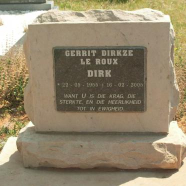 ROUX Gerrit Dirkze, le 1955-2005
