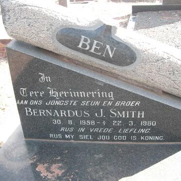 SMITH Bernardus J. 1958-1980