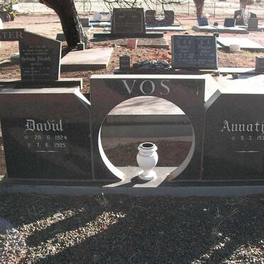 VOS David 1924-1985 &amp; Annatjie 1931-
