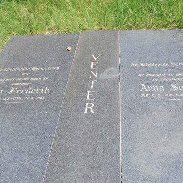 VENTER Jan Frederik 1919-1985 &amp;  Anna Sophia 1919-1980
