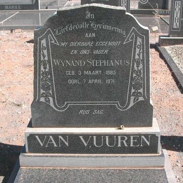 VUUREN Wynand Stephanus, van 1885-1971