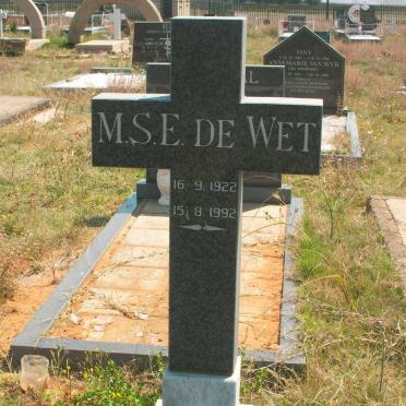 WET M.S.E., de 1922-1992