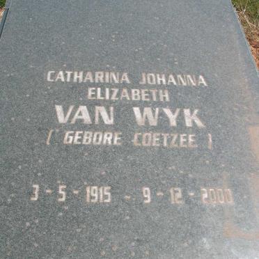 WYK Catharina Johanna Elizabeth, van nee COETZEE 1915-2000