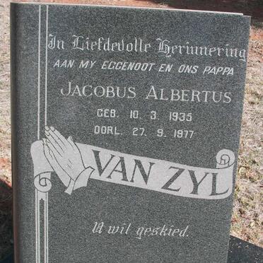 ZYL Jacobus Albertus, van 1935-1977