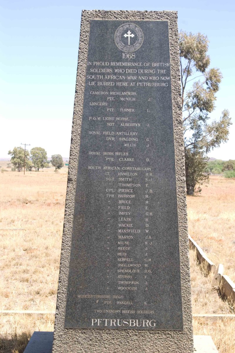5. Memorial to British Soldiers from Boer War