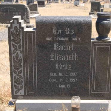 BRITZ Rachael Elizabeth 1907-1997