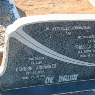 BRUIN Hendrik Johannes, de 1887-1970 &amp; Izabella Elizabeth BOTHA 1894-1968