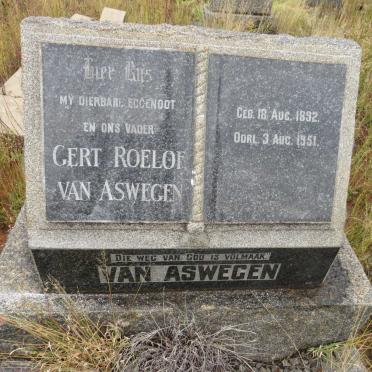 ASWEGEN Gert Roelof, van 1892-1951