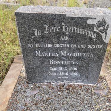 BONTHUYS Martha Magrietha 1909-1950