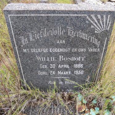 BOSHOFF Willie 1886-1950