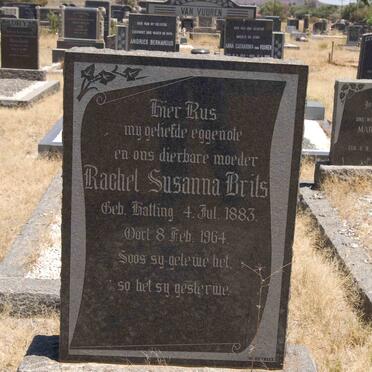 BRITS Rachel Susanna nee HATTING 1883-1964 