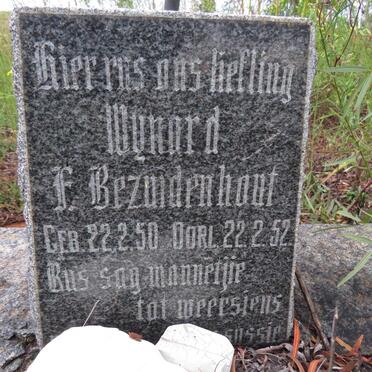 BEZUIDENHOUT Wynard F. 1950-1952