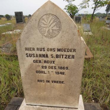 BITZER Susanna S. nee ROUX 1869-1942