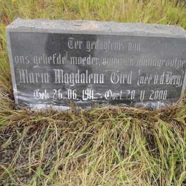 BIRD Maria Magdalena nee v.d. BERG 1911-2000