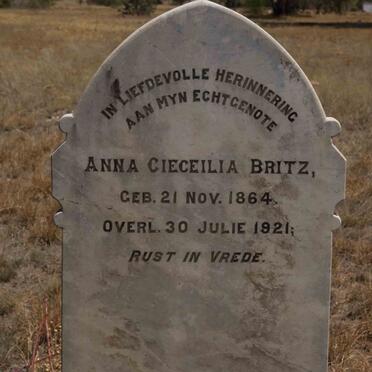 BRITZ Anna Cieceilia 1864-1921