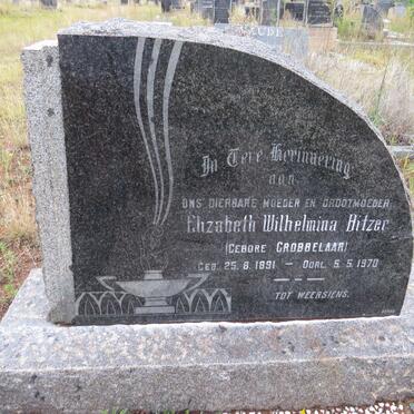 BITZER Elizabeth Wilhelmina nee GROBBELAAR 1891-1970