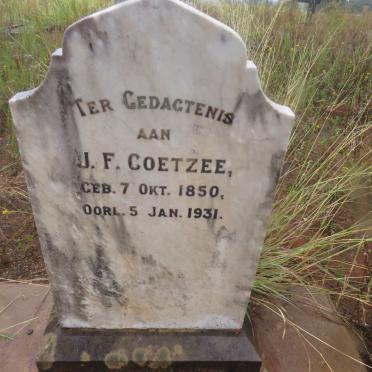 COETZEE J.F. 1850-1931