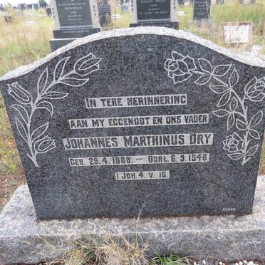 DRY Johannes Marthinus 1888-1946