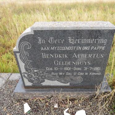 GELDENHUYS Hendrik Albertus 1901-1961
