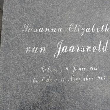 JAARSVELD Susanna Elizabeth, van 1913-2007