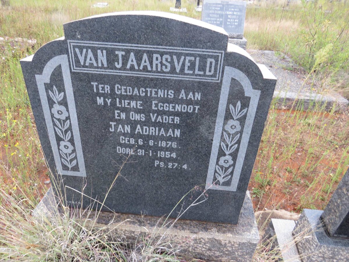 JAARSVELD Jan Adriaan, van 1876-1954